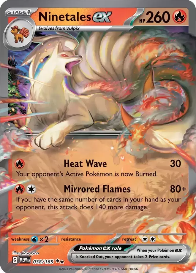 Scarlet & Violet 151 - MEWEN - Ninetales EX