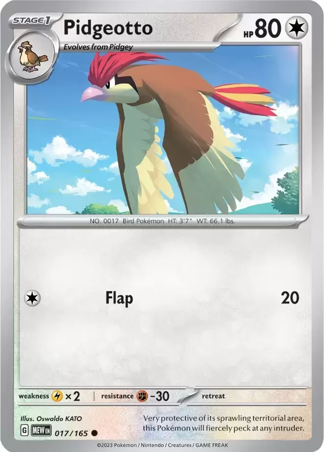 Scarlet & Violet 151 - MEWEN - Pidgeotto
