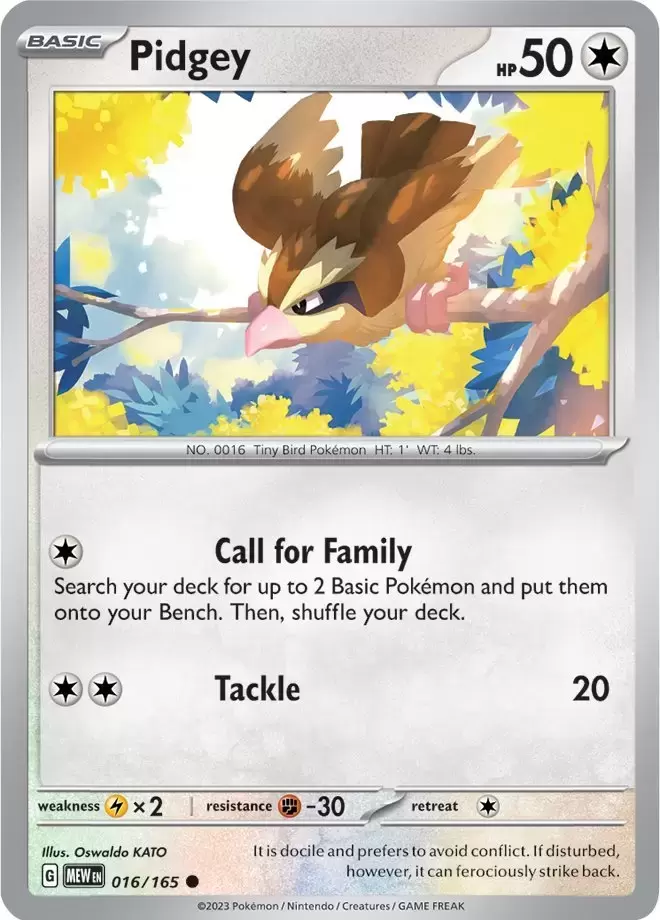 Scarlet & Violet 151 - MEWEN - Pidgey