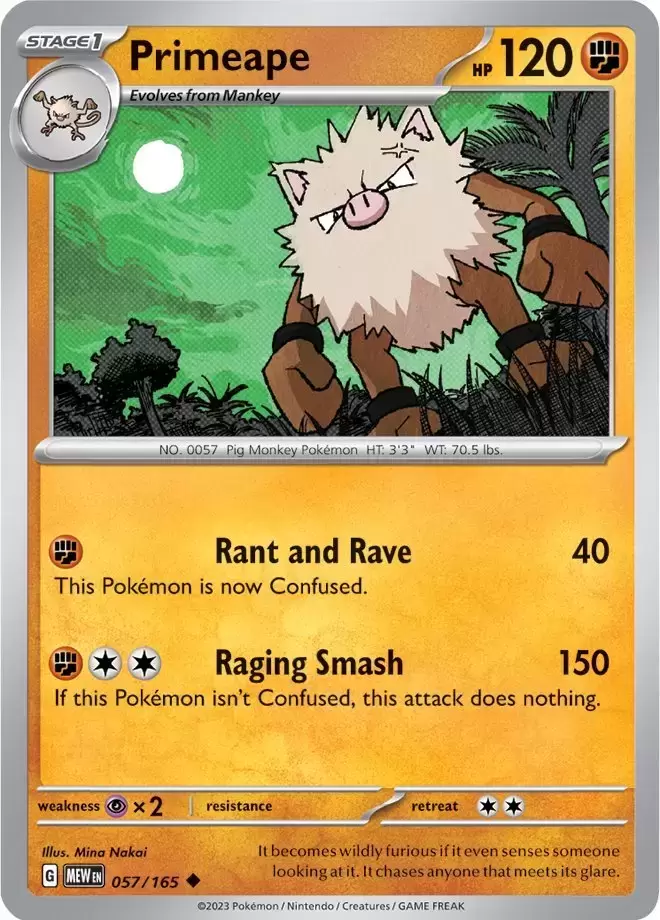 Scarlet & Violet 151 - MEWEN - Primeape