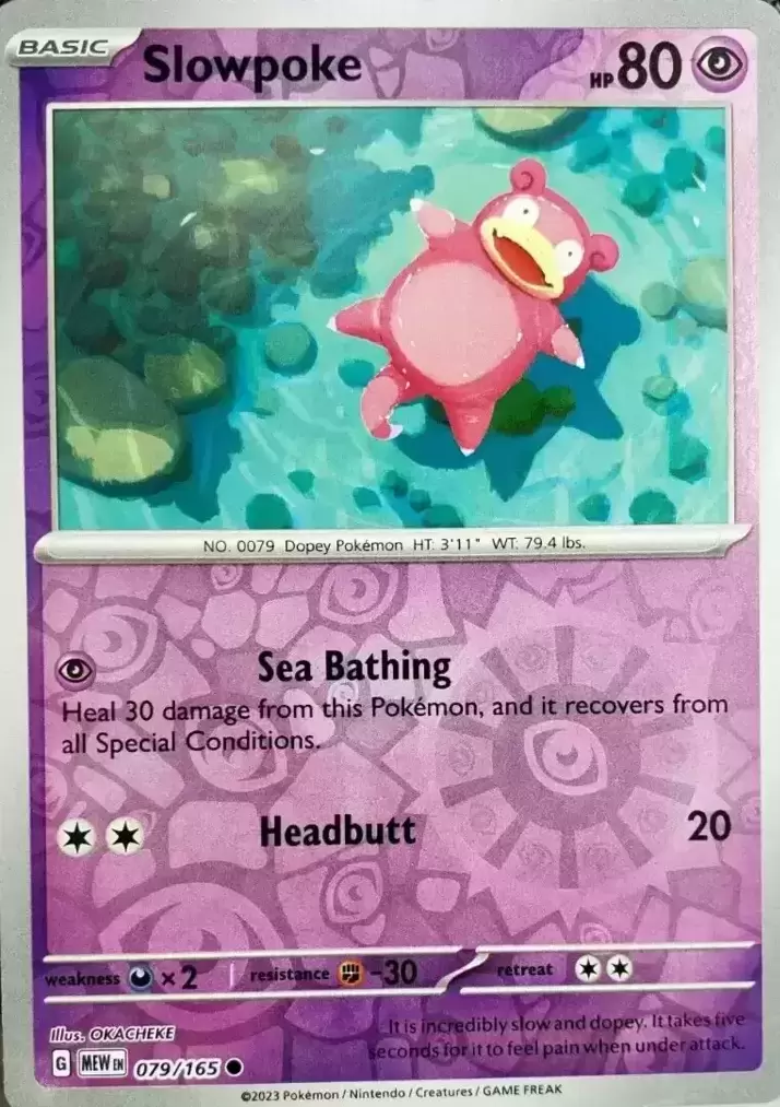 Scarlet & Violet 151 - MEWEN - Slowpoke Reverse