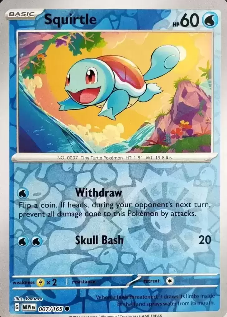 Scarlet & Violet 151 - MEWEN - Squirtle Reverse