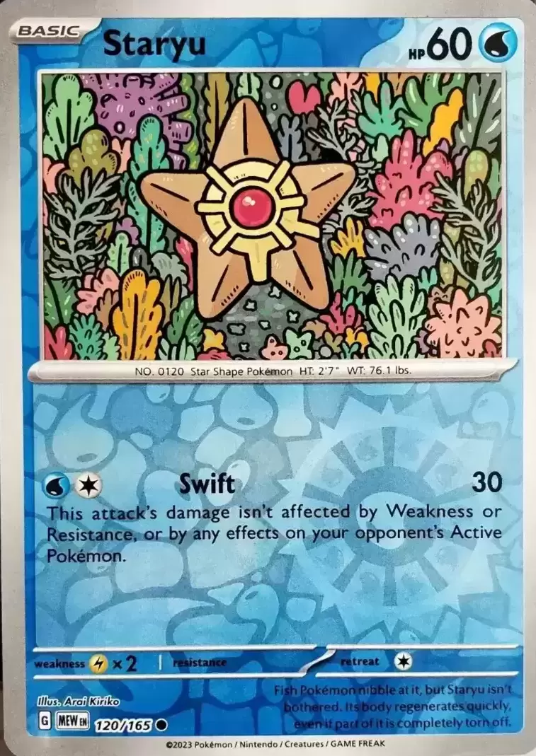 Scarlet & Violet 151 - MEWEN - Staryu Reverse
