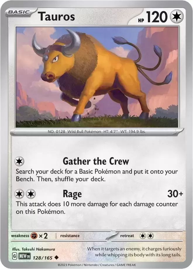 Scarlet & Violet 151 - MEWEN - Tauros
