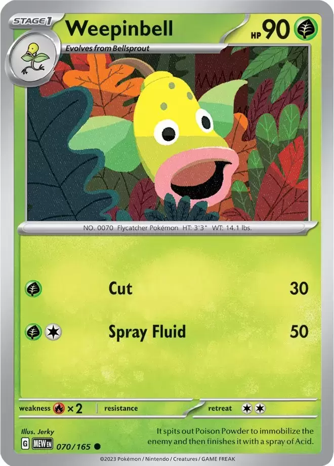 Scarlet & Violet 151 - MEWEN - Weepinbell