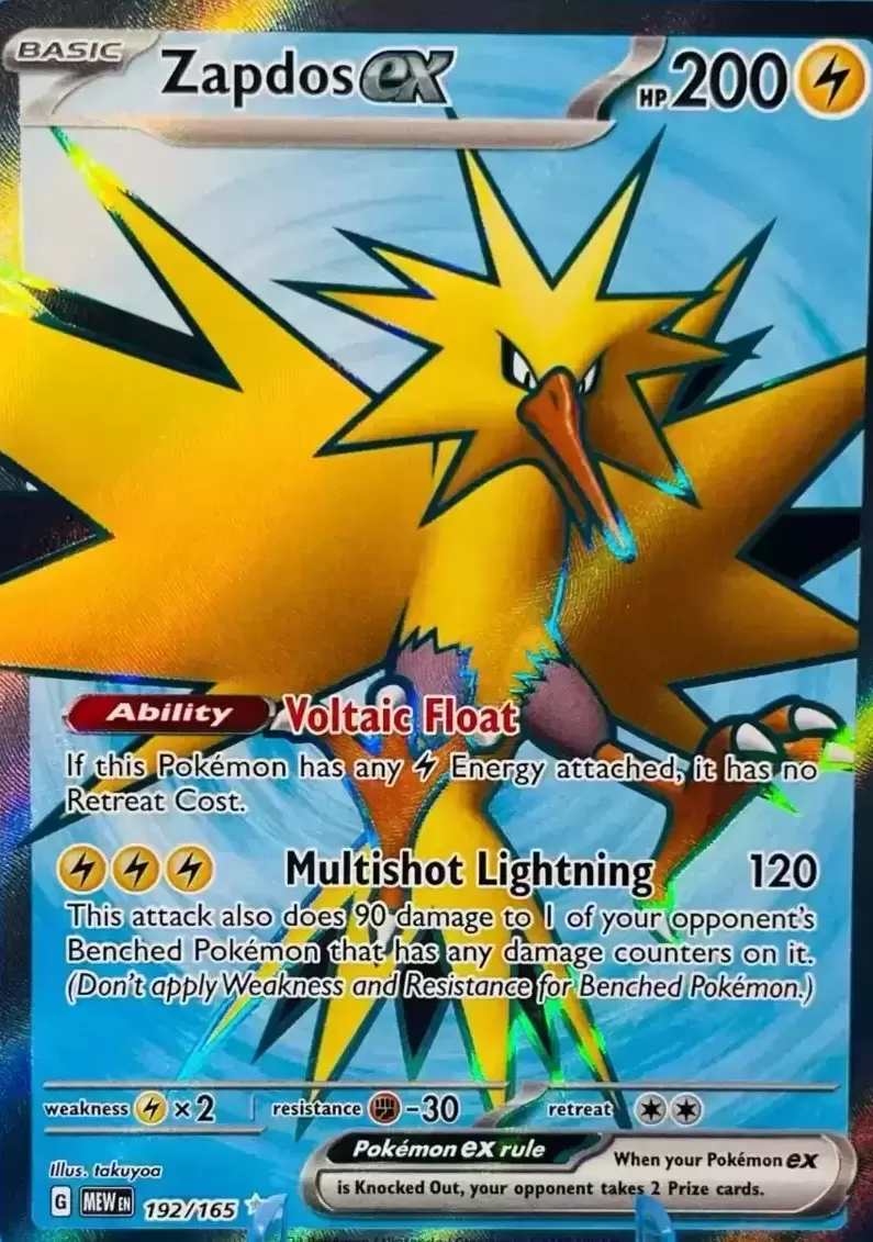 Scarlet and Violet Zapdos Collection – 151 from the Pokémon TCG