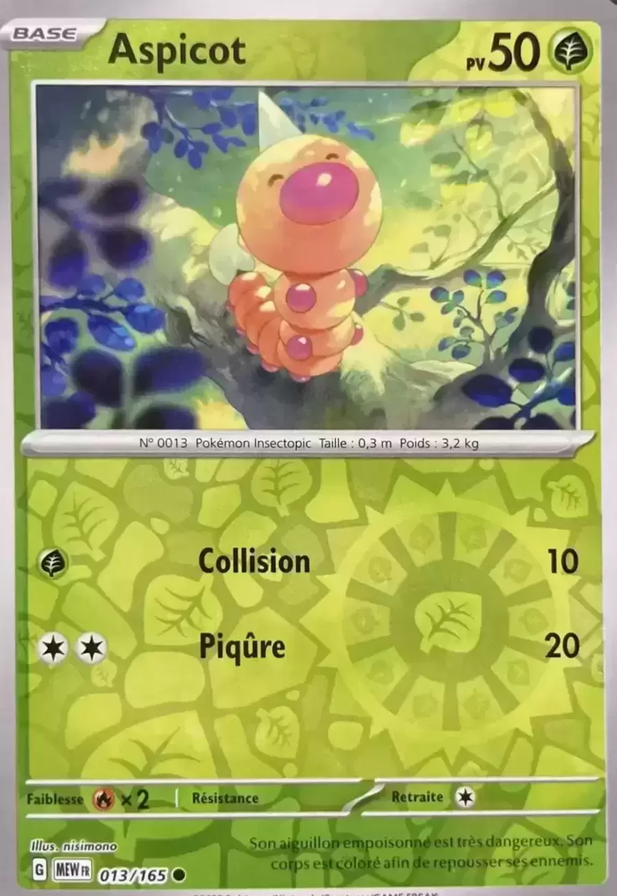 Ecarlate & Violet 151 - MEWFR - Weedle Reverse