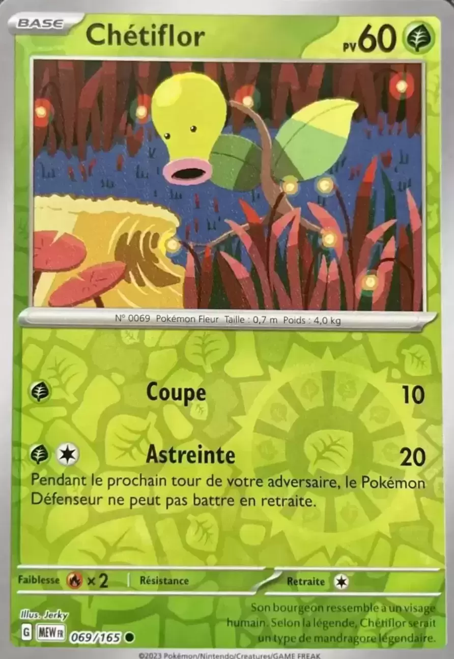 Ecarlate & Violet 151 - MEWFR - Bellsprout Reverse
