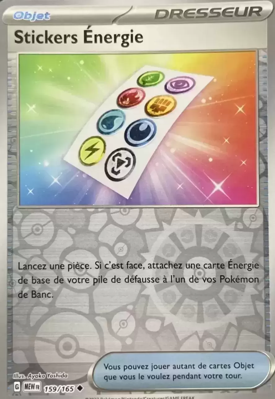Ecarlate & Violet 151 - MEWFR - Stickers Énergie Reverse
