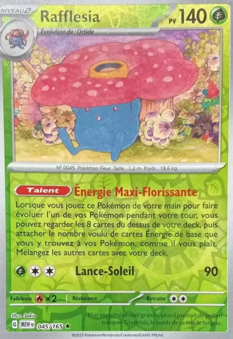 Ecarlate & Violet 151 - MEWFR - Rafflesia Reverse