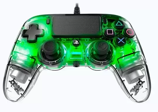 Manettes / Joystick / PAD Multi-Plateformes - Nacon Manette Filaire Compacte Rétroéclairée Green