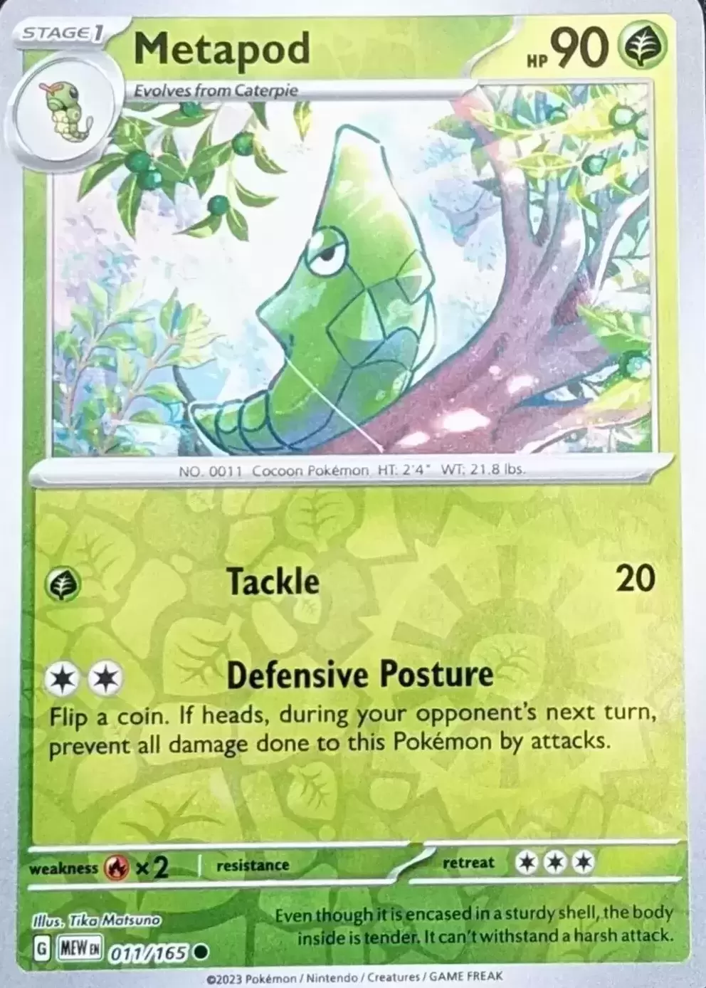Scarlet & Violet 151 - MEWEN - Metapod Reverse