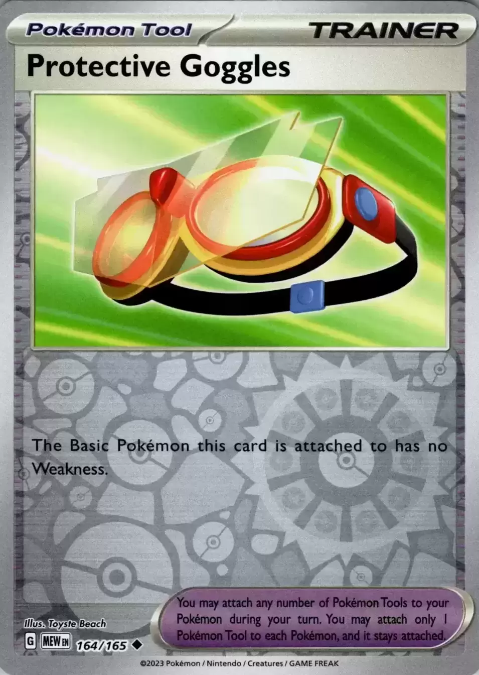 Scarlet & Violet 151 - MEWEN - Protective Goggles Reverse