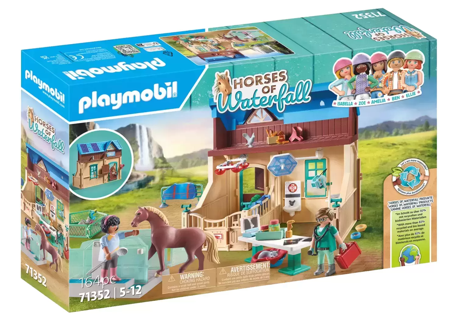 3 chevaux morgan, quarter horse & shagya Playmobil
