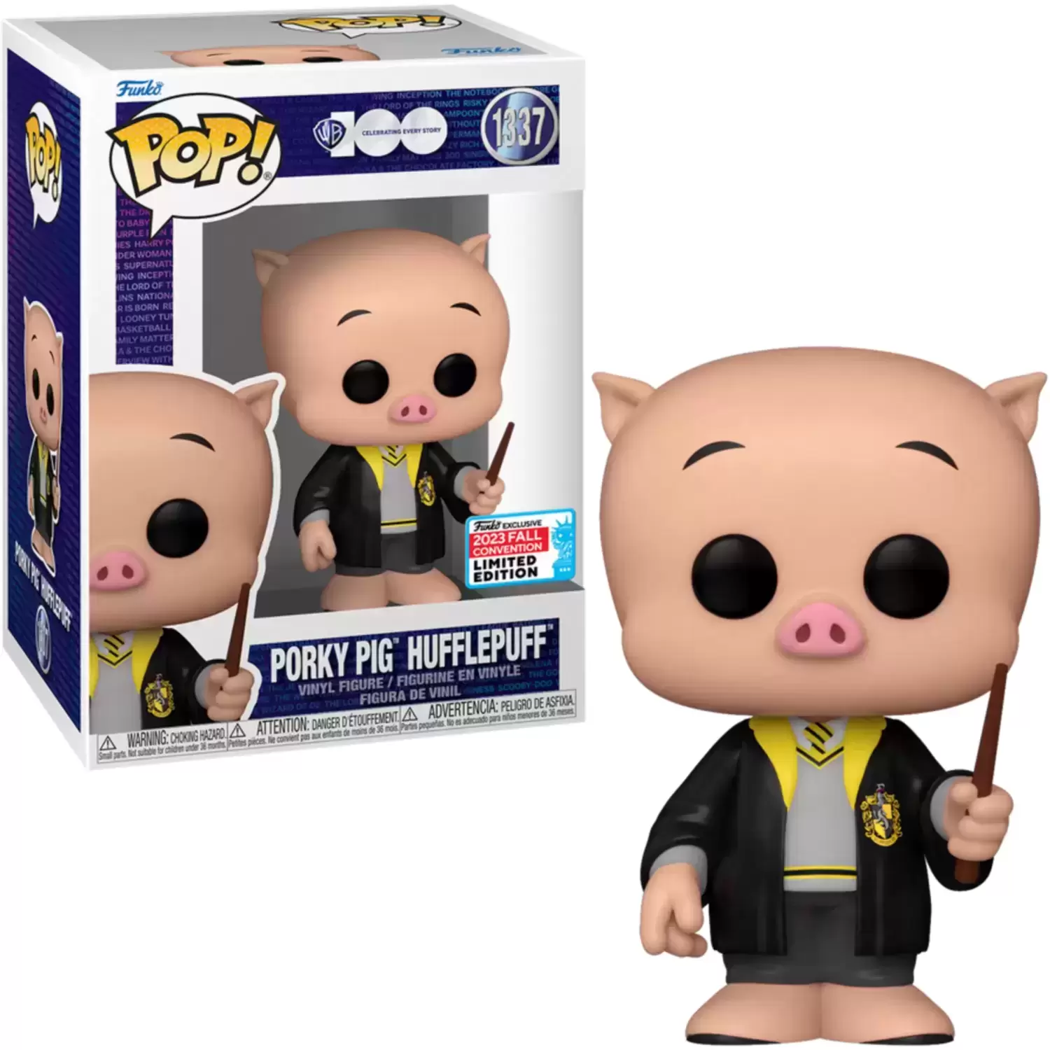 Warner Bros 100 - Porky Pig Hufflepuff - POP! Animation action figure 1337