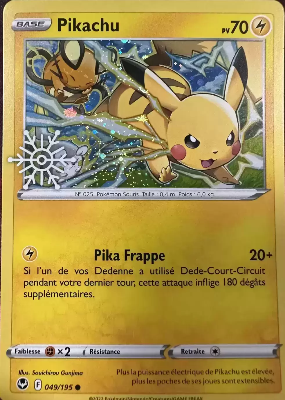 Calendrier des Fêtes (8 Cartes avec Flocon) - 2023 - Pikachu