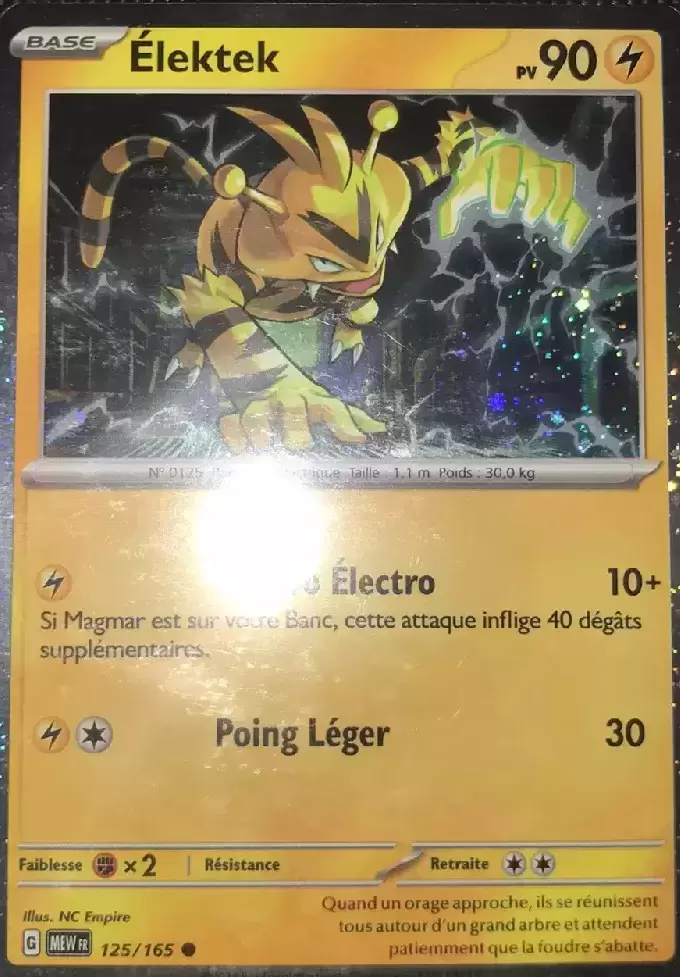 Ecarlate & Violet 151 - MEWFR - Electabuzz Holo