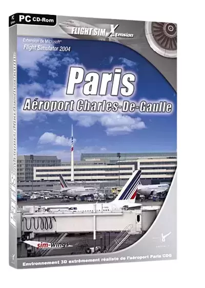 Jeux PC - Flight Simulator - Paris Aéroport Charles-De-Gaulles