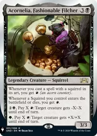 The list - Acornelia, Fashionable Filcher