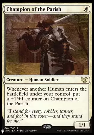 The list - Champion de la paroisse