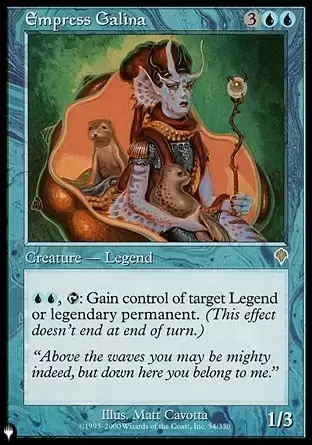 The list - Impératrice Galiva