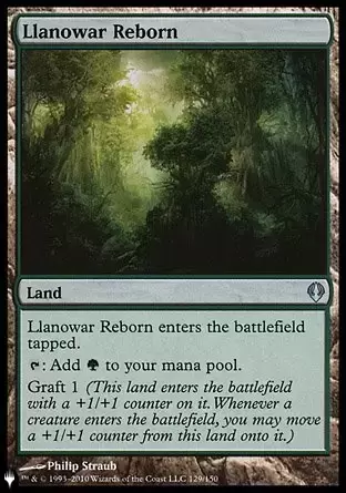 The list - Llanowar revenue à la vie