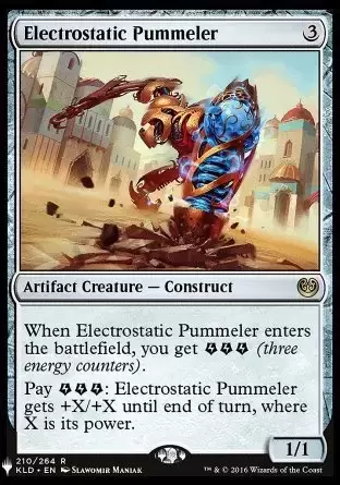 The list - Marteleur électrostatique