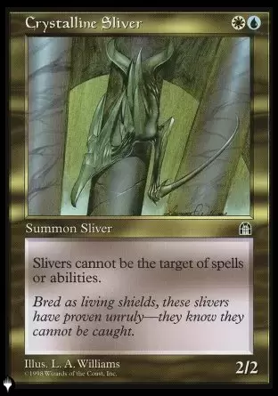 The list - Slivoïde cristallin