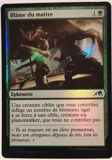 Kamigawa La Dynastie Néon - Blâme du maître Foil