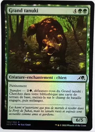 Kamigawa La Dynastie Néon - Grand tanuki - Foil