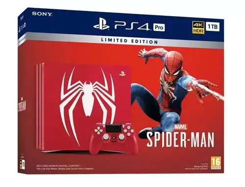 Matériel PS4 - PlayStation 4 Pro Marvel\'s Spider-Man Limited Edition