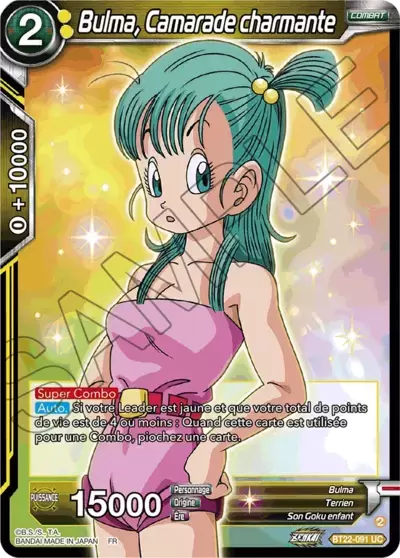 Critical Blow [BT22] - Bulma, Camarade charmante
