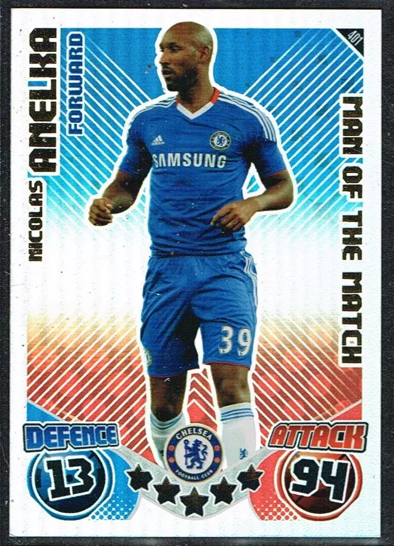 Match Attax - Premier League 2010/11 - Nicolas Anelka - Man of the Match