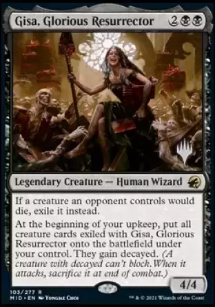 Innistrad: Chasse de minuit - Gisa, résurrectrice glorieuse - Stamped Promo Foil