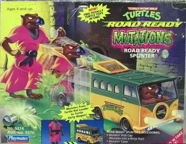 Les Tortues Ninja (1988 à 1997) - Road Ready Mutations - Road Ready Splinter