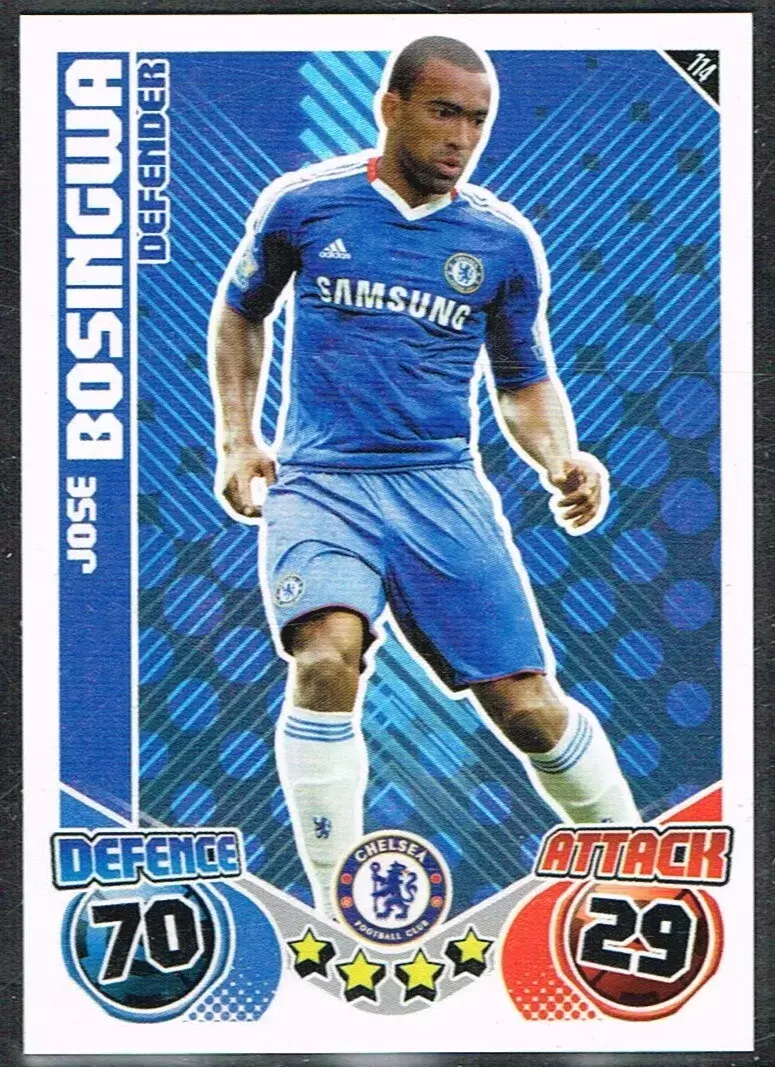 Match Attax - Premier League 2010/11 - Jose Bosingwa - Chelsea