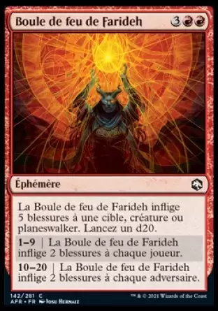 Aventures dans les royaumes oubliés (Dungeons & Dragons Forgotten Realms) - Boule de feu de Farideh Foil