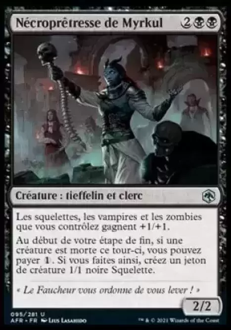 Aventures dans les royaumes oubliés (Dungeons & Dragons Forgotten Realms) - Nécroprêtresse de Myrkul Foil