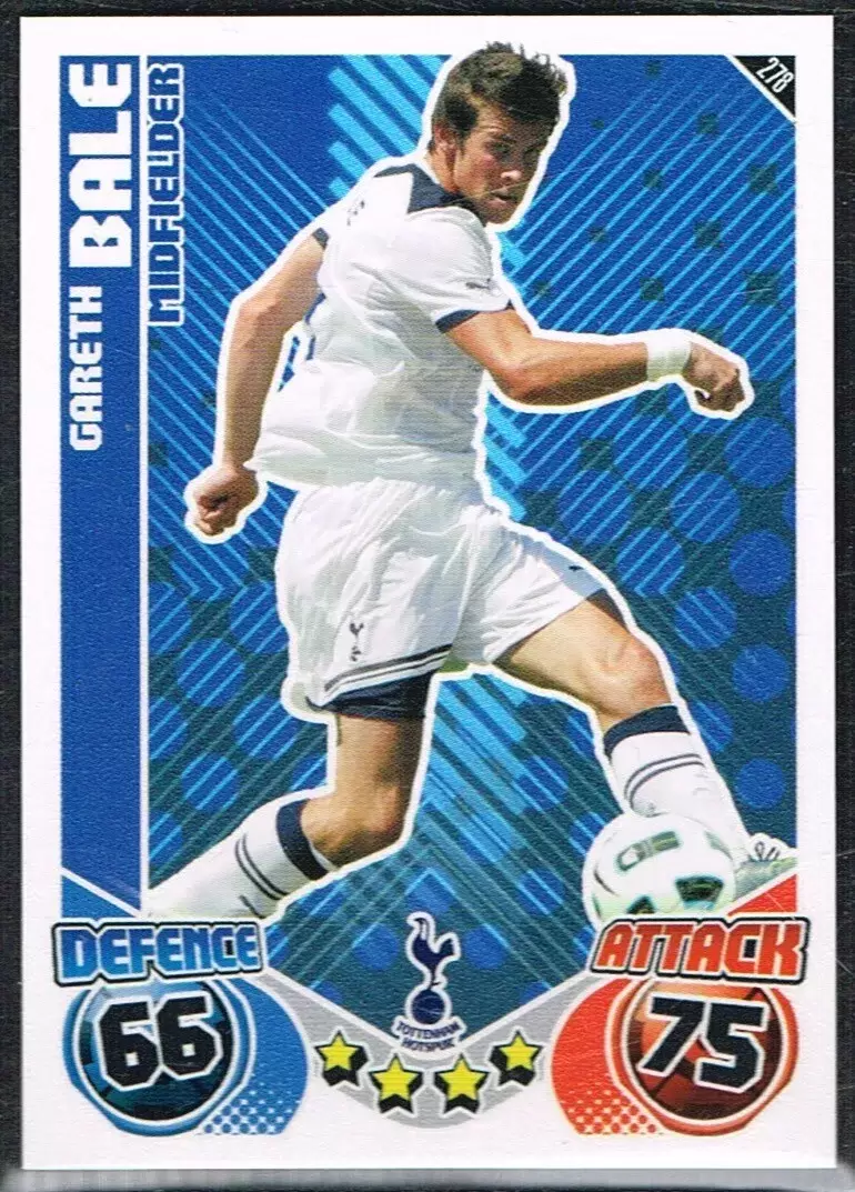 Match Attax - Premier League 2010/11 - Gareth Bale - Tottenham Hotspur