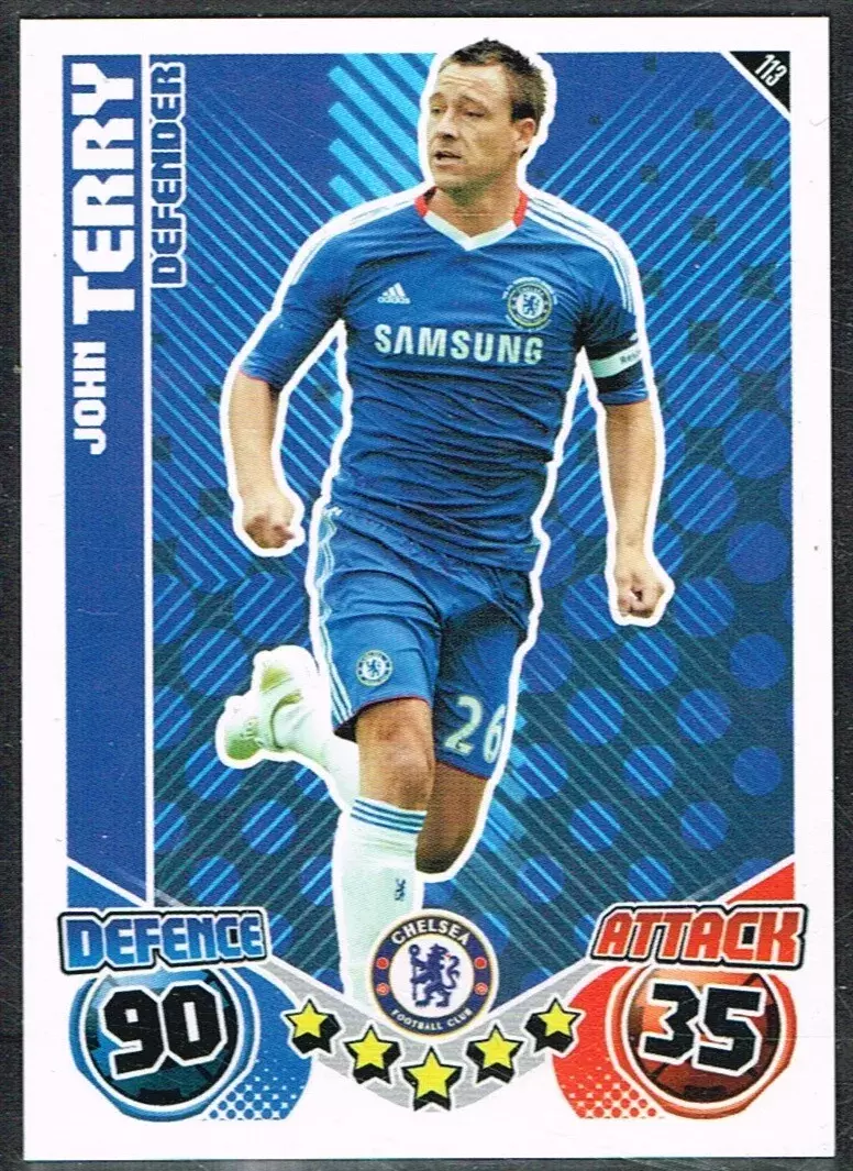 Match Attax - Premier League 2010/11 - John Terry - Chelsea