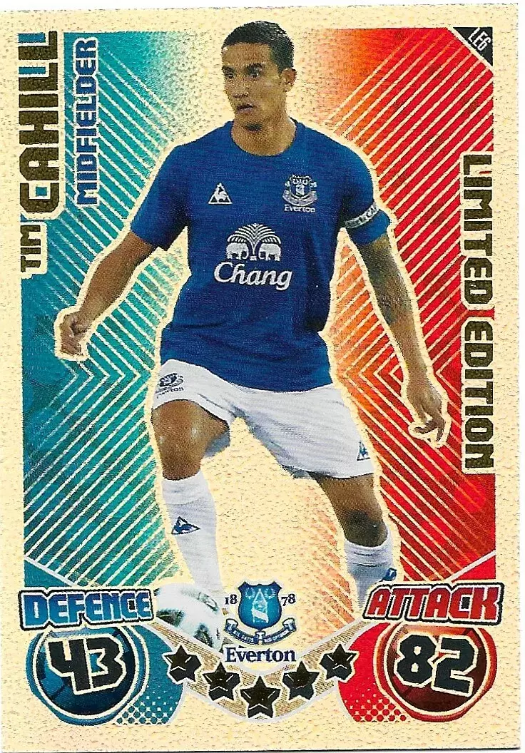 Match Attax - Premier League 2010/11 - Tim Cahill - Limited Edition