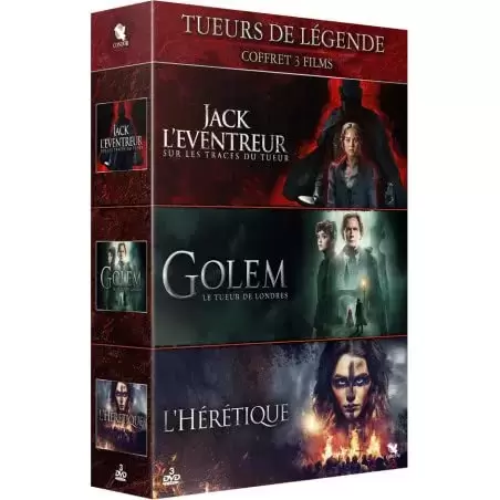 Autres Films - Coffret légende-3 Films : Jack l\'Éventreur-sur Les Traces Golem, Le Tueur de Londres + L\'Hérétique