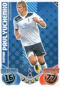 Match Attax - Premier League 2010/11 - Roman Pavlyuchenko - Tottenham Hotspur