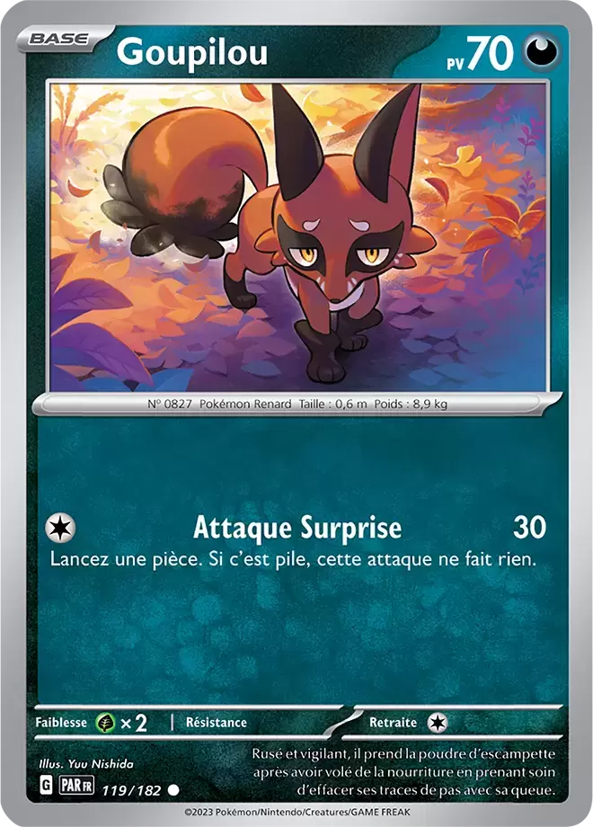 Faille Paradoxe - PARFR - Goupilou