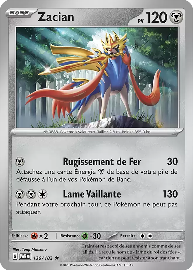 Faille Paradoxe - PARFR - Zacian Holographique