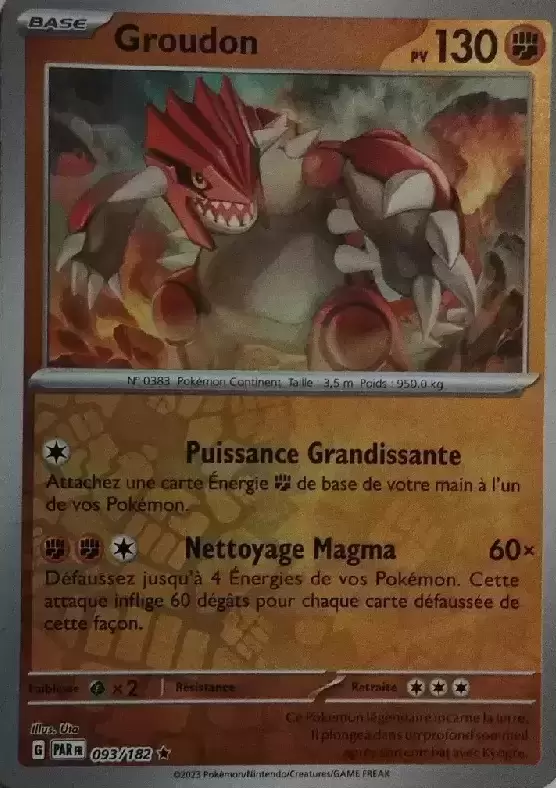 Faille Paradoxe - PARFR - Groudon Reverse
