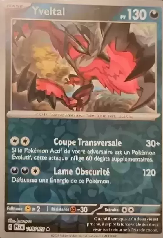Faille Paradoxe - PARFR - Yveltal Reverse