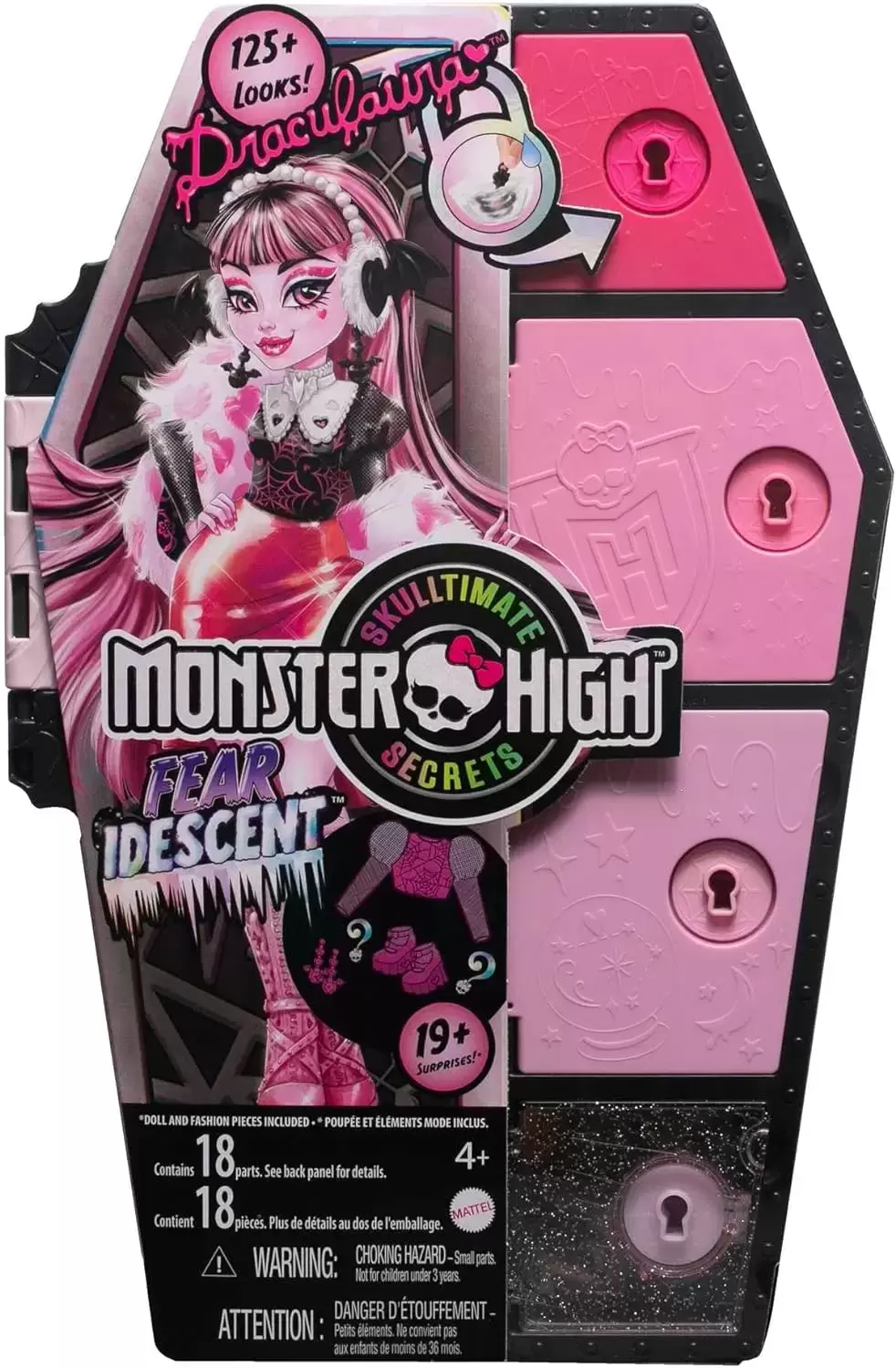 Monster High - Casiers Secrets de Draculaura Look Irisé - Poupée