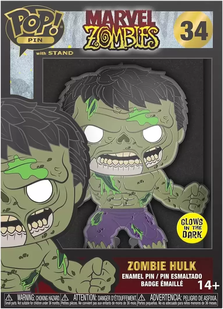 POP! Pin Marvel - Zombie Hulk (GITD) - Marvel Zombies