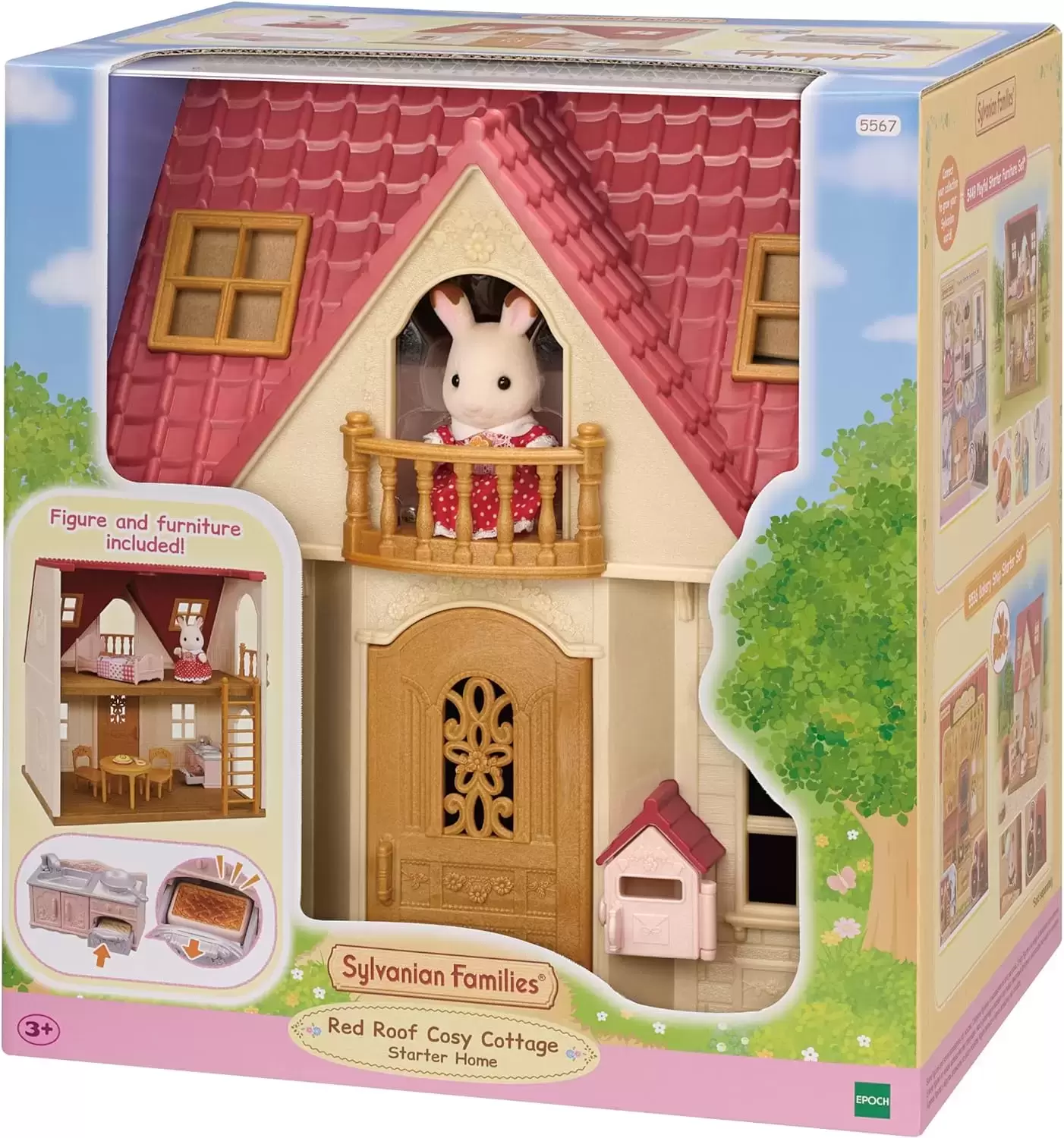 Sylvanian Families (Europe) - Red Roof Cosy Cottage - Starter Home